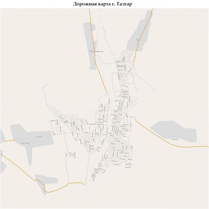 Карта Талгара